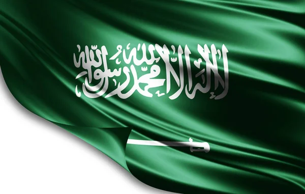 Flag Saudi Arabia Copy Space Your Text Illustration — Stock Photo, Image