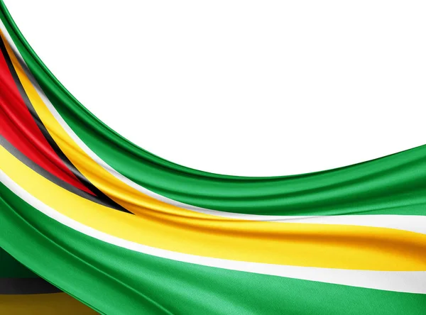 Bandera Guyana Con Espacio Copia Para Texto Ilustración —  Fotos de Stock