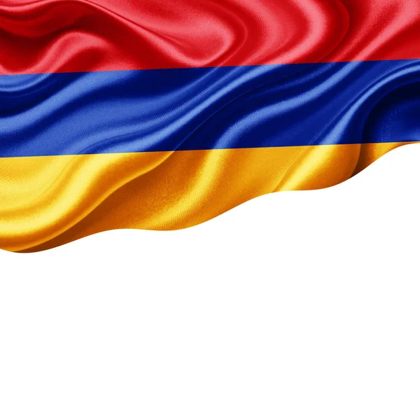 Armenien Flagga Silke Med Copyspace För Din Text Eller Bilder — Stockfoto