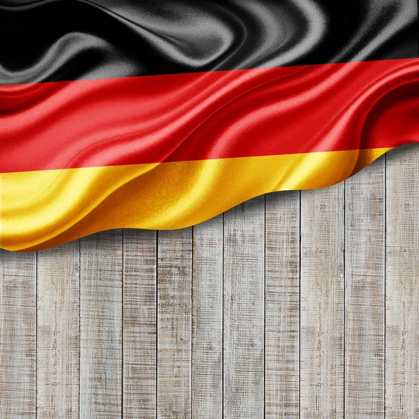 Deutschland Fahne Aus Seide Mit Copyspace Für Ihren Text Oder — Stockfoto