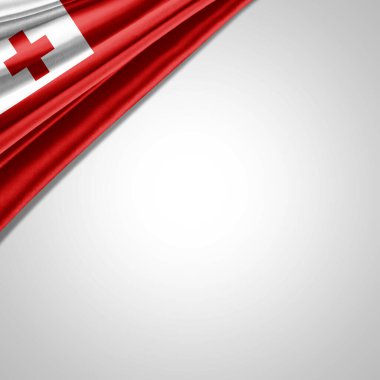 Metinleriniz veya resimleriniz ve beyaz arkaplanınız için telif tonga bayrağı