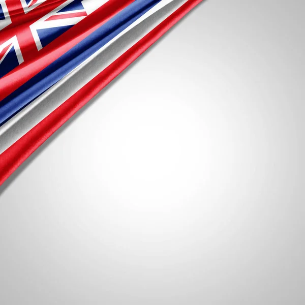 Hawaii Flagge Aus Seide Mit Copyspace Für Ihren Text Oder — Stockfoto