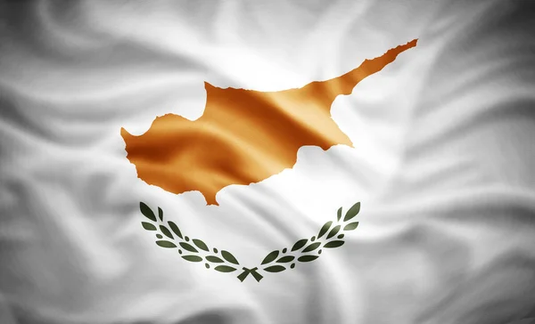 realistic flag of Cyprus , 3d illustration