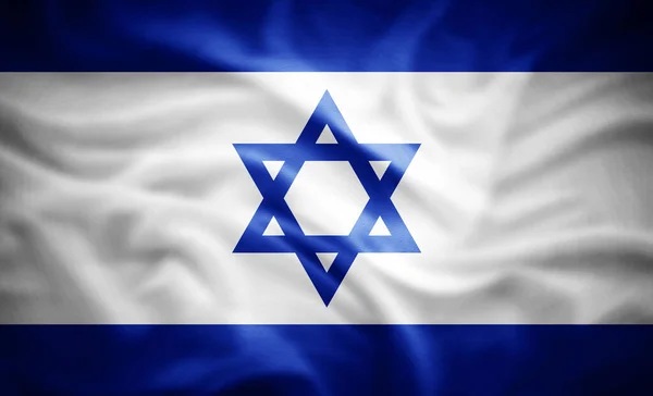 Realistic Flag Israel Illustration — Stock Photo, Image