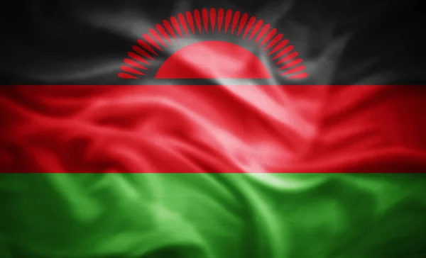 Realistic Flag Malawi Illustration — Stock Photo, Image