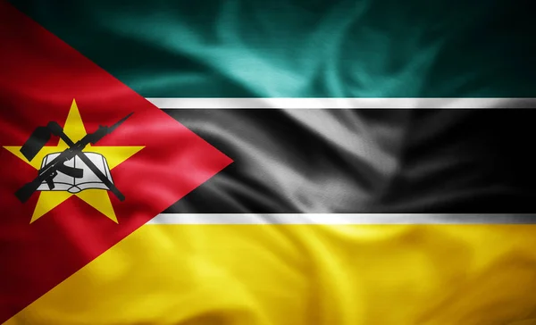 モザンビークの国旗3Dイラスト — ストック写真