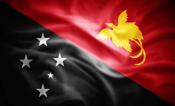 Realistic Flag New Guinea Illustration — Stock Photo, Image