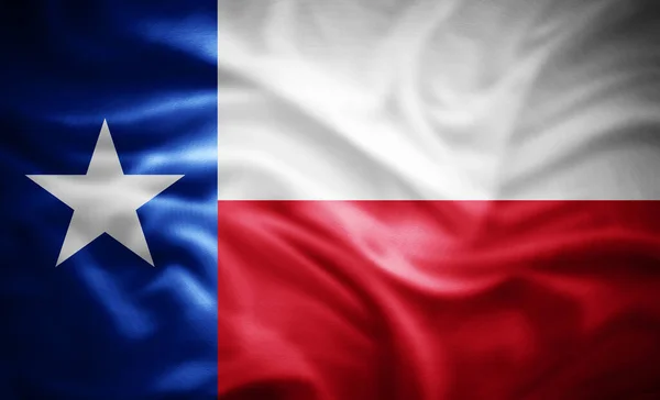 Bandera Realista Texas Ilustración — Foto de Stock