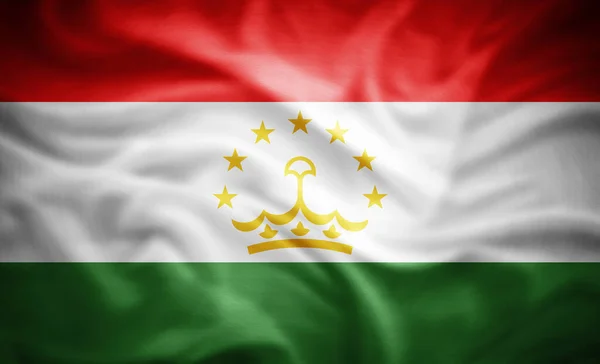 Realistic Flag Tajikistan Illustration — Stock Photo, Image