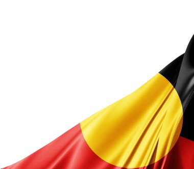 İpek desenli Aborjin Avustralya bayrağı, dijital arka plan