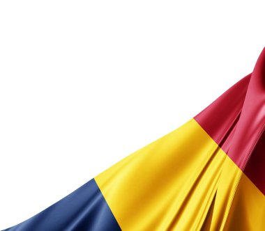 İpek desenli Çad bayrağı, dijital arkaplan