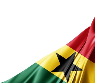 İpek desenli Gana bayrağı, dijital arkaplan