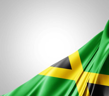 İpek dokulu Jamaika bayrağı, dijital arkaplan