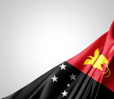 İpek desenli Yeni Gine bayrağı, dijital arkaplan