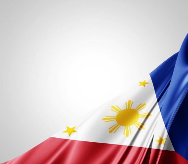 İpek desenli Filipinler bayrağı, dijital arkaplan