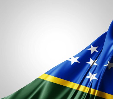 Solomon Adaları bayrağı ipek desenli, dijital arkaplan