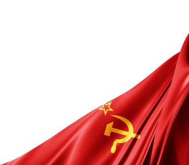 İpek desenli U.Sussr bayrağı, dijital arkaplan