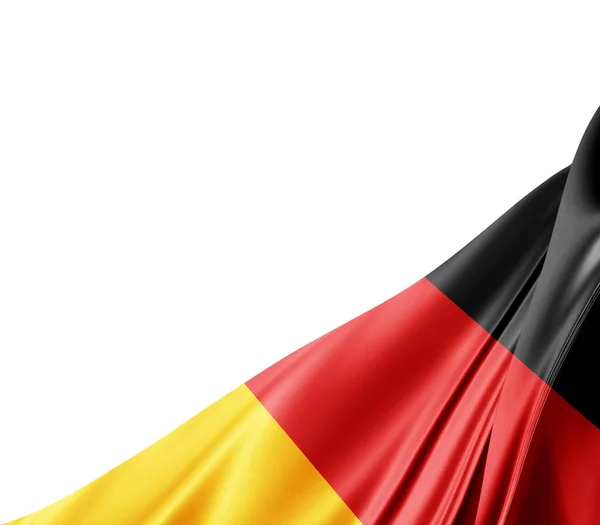 Σημαία Γερμανίας Μεταξωτή Υφή Ψηφιακό Υπόβαθρο — Φωτογραφία Αρχείου