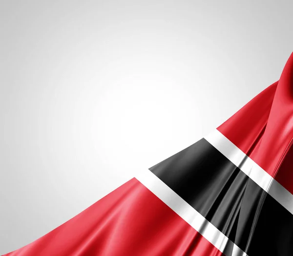 Tobago Flag Silk Texture Digital Background — Stock Photo, Image