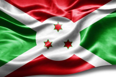 İpek desenli Burundi bayrağı, dijital arkaplan