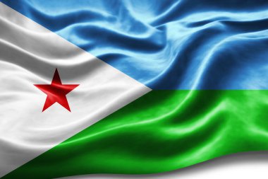 İpek desenli Cibuti bayrağı, dijital arkaplan
