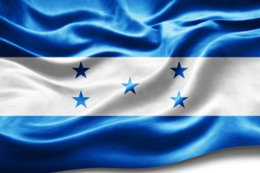 İpek desenli Honduras bayrağı, dijital arkaplan