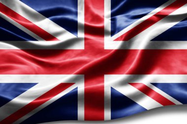 İpek desenli Birleşik Krallık bayrağı, dijital arkaplan