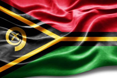 İpek desenli Vanuatu bayrağı, dijital arkaplan