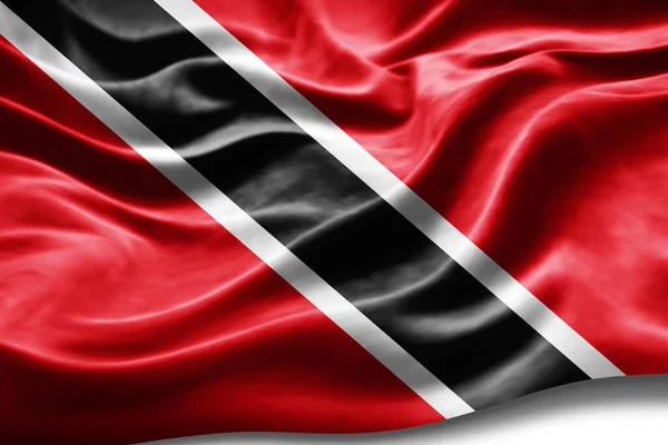 Flaga Tobago Jedwabną Fakturą Tło Cyfrowe — Zdjęcie stockowe