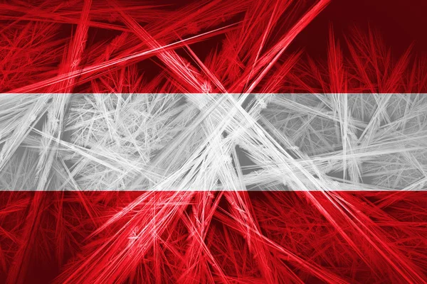 Австрійський Прапор Абстрактною Текстурою Цифрове Тло — стокове фото