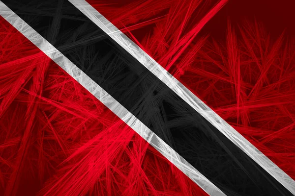 Flaga Tobago Abstrakcyjną Fakturą Tło Cyfrowe — Zdjęcie stockowe