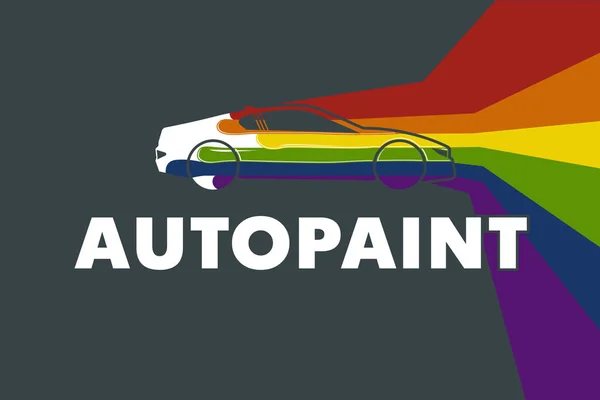 Auto Paint Logo mall Design vektor — Stock vektor