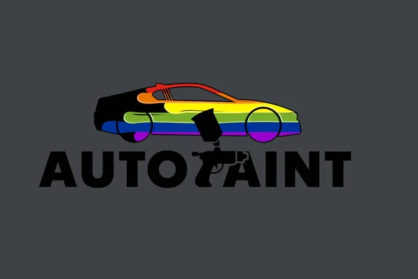 Auto Paint Logo mall Design vektor — Stock vektor