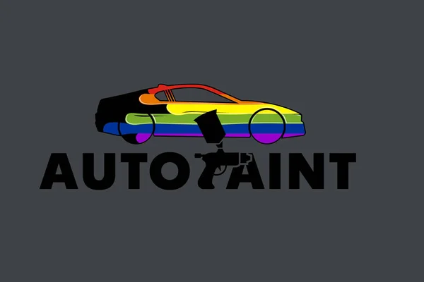 Otomatik boya Logo şablonu tasarlamak vektör