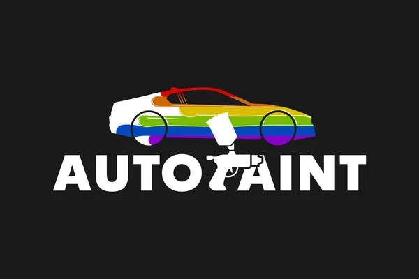 Auto Paint Logo mall Design vektor — Stock vektor