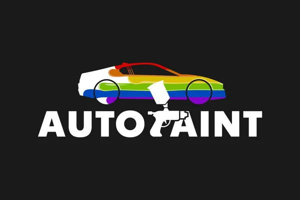 Otomatik boya Logo şablonu tasarlamak vektör