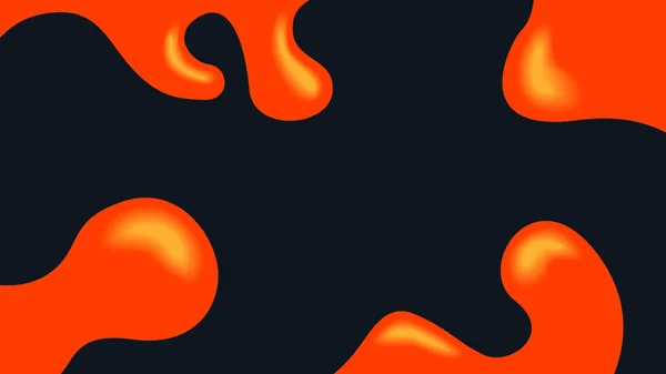 Banner veya Ui tasarımı için sıvı neon lav lambası geometrik arkaplan. Siyah üzerine canlı gradyan ağ kabarcıkları.