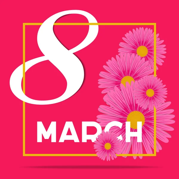 8 Mart 'ta uluslararası kadınlar için yaratıcı minimalist tasarım 8 numarayla