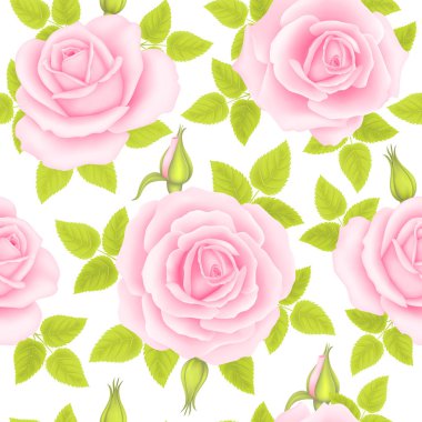 Güllerle kusursuz desen