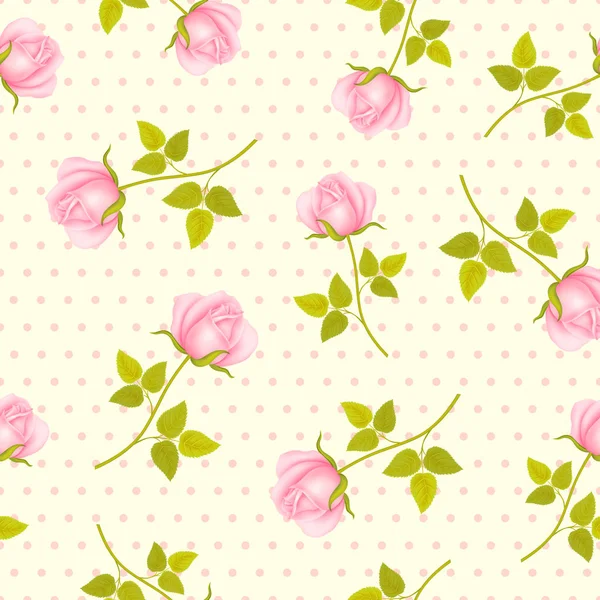 Naadloos patroon met rozen — Stockfoto