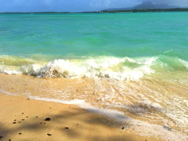 Vågor Havet Solen Och Sanden Paradise Mauritius — Stockfoto