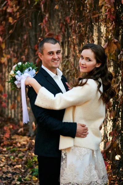 Couple Love Close Portrait Young Male Woman Just Married Concept — Stock Photo, Image