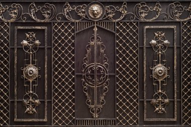 Güzel Sahte Metal Kapılar. Yakın çekim