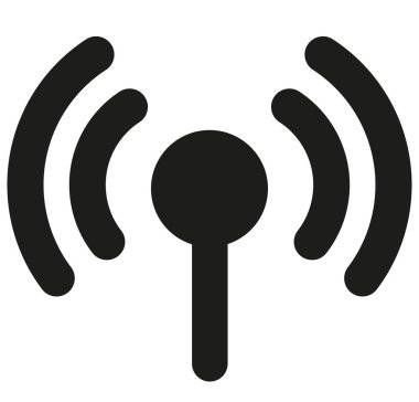 Beyaz arka plan üzerinde yayın simge gösteren resim