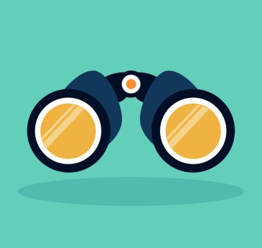 Dürbün simgesi yeşil arka planda gösteren resim