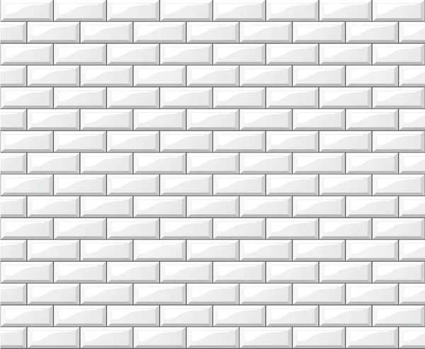 Иллюстрация Дизайна Стены Белой Плитки — стоковый вектор