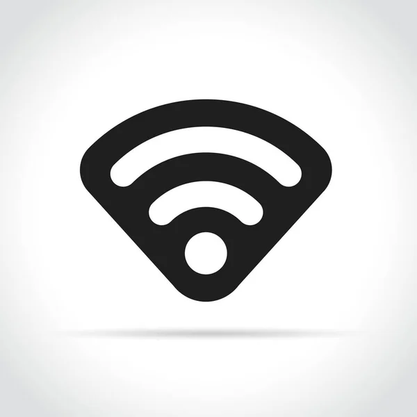 Illustrazione Dell Icona Wifi Sfondo Bianco — Vettoriale Stock