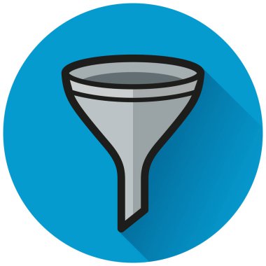 Huni daire düz mavi kutsal kişilerin resmi çizimi