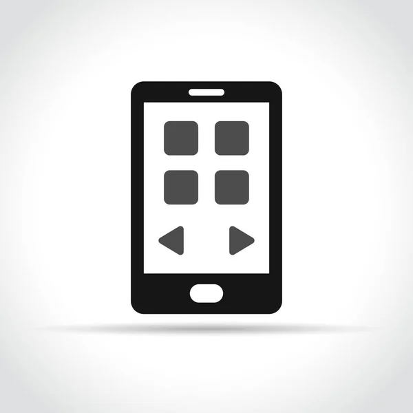 Obrázek Mobilního Telefonu Bílém Pozadí — Stockový vektor