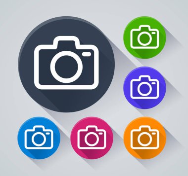 Kamera circle gölge simgelerle gösteren resim